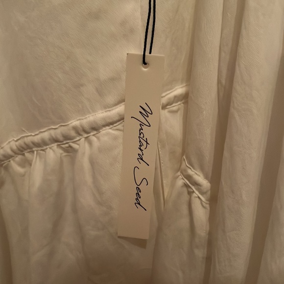 NWT Mustard Seed Seaside Dreams White Dress - Picture 9 of 13